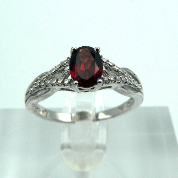 Sz 5 Genuine Mozambique Garnet 3 pc Set  NWOT - Picture 2 of 9